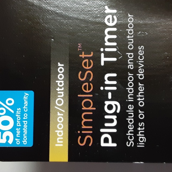 myTouchSmart Indoor/Outdoor Plug-In Digital Timer Black - Picture 4 of 8